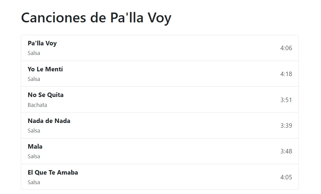 Canciones
